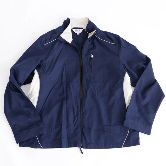 Vintage R&R Navy  Spring/ Fall Jacket Size Large - Picture 4 of 12